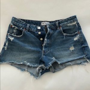 Zara cutoff jean shorts